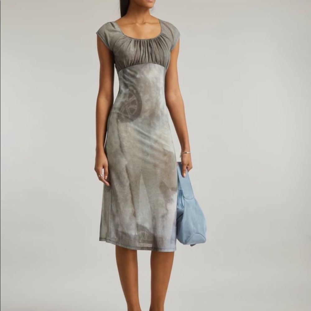 Paloma Wool Flip Sheer Midi-Dress